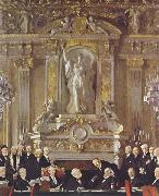 Sir William Orpen A Peace Conference at the Zuai d Orsay Germany oil painting reproduction
